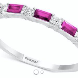 Effy Ruby and Diamond 14K Rose Gold Ring